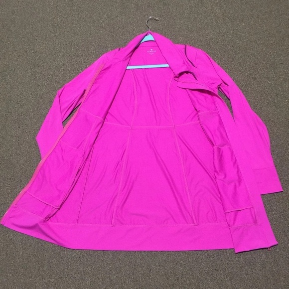 RARE❤️HOT PINK Jacket zip up long tunic dress Large or Small available - Picture 6 of 11